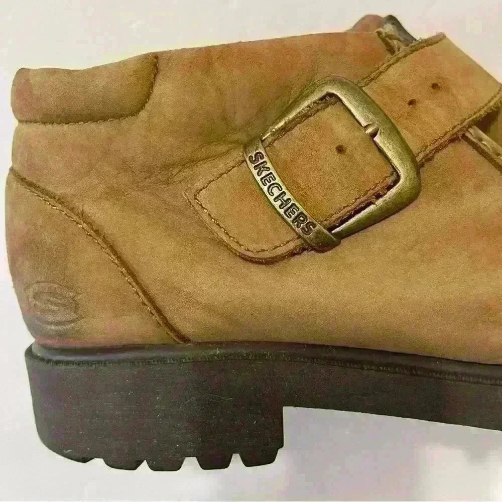 Skechers Mens Regulators Takeover Strap Loafers Wheat Tan Leather Size 10.5 - Picture 10 of 13